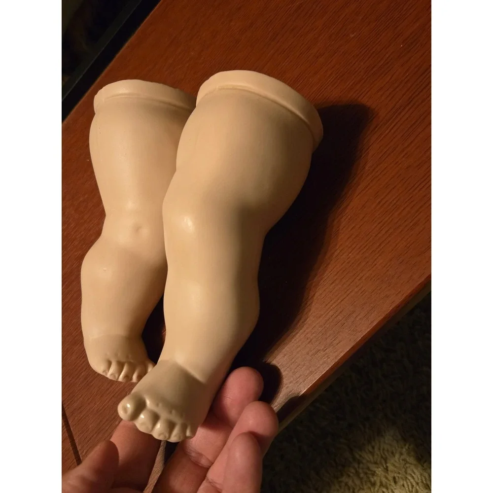 Vintage Bisque Porcelain Doll Legs Replacement Parts Chubby Baby Doll 1 Pair‎